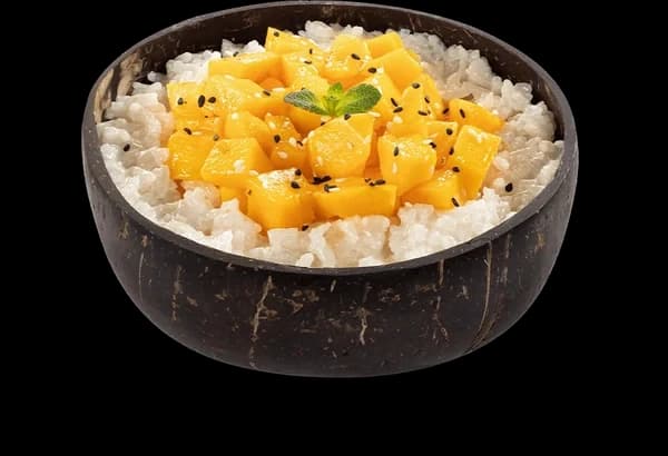 Riz gluant à la mangue